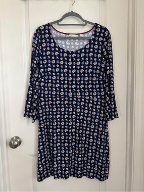 Boden Navy Blue and Floral Dress